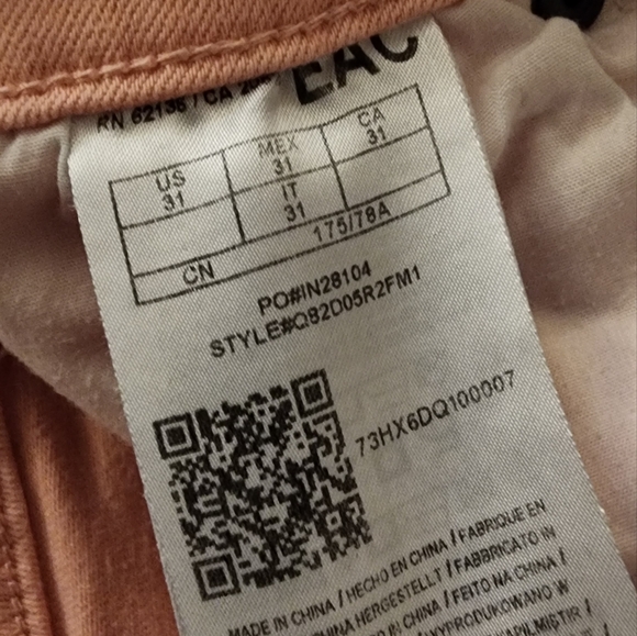 Guess Denim Shorts | Size 31 | Pink - Picture 4 of 6